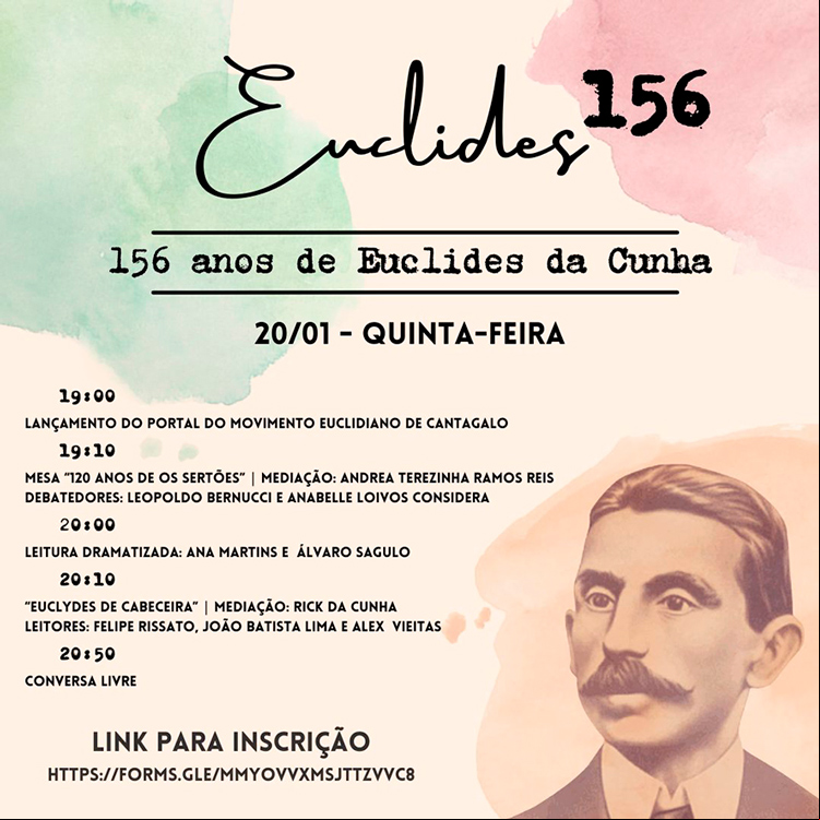 Movimento Euclidiano festeja 156 anos do nascimento do escritor